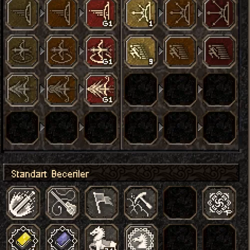  65 LEVEL BOŞ  OKÇU ASKER AT 3 ADET SKİLL KAYBI DÖNÜŞÜM P